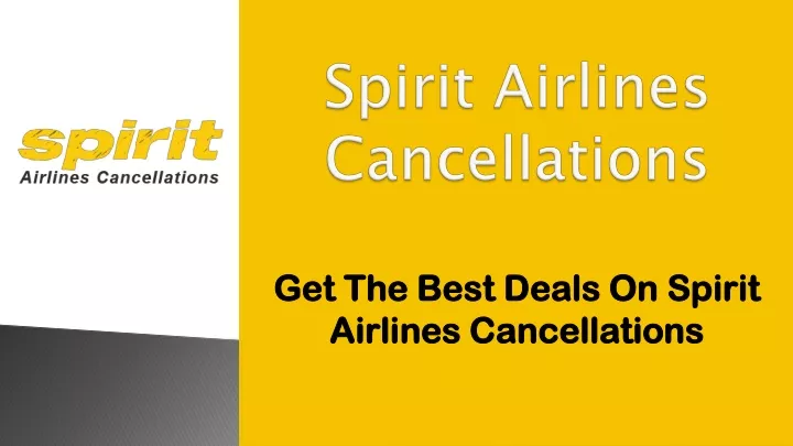 spirit airlines cancellations
