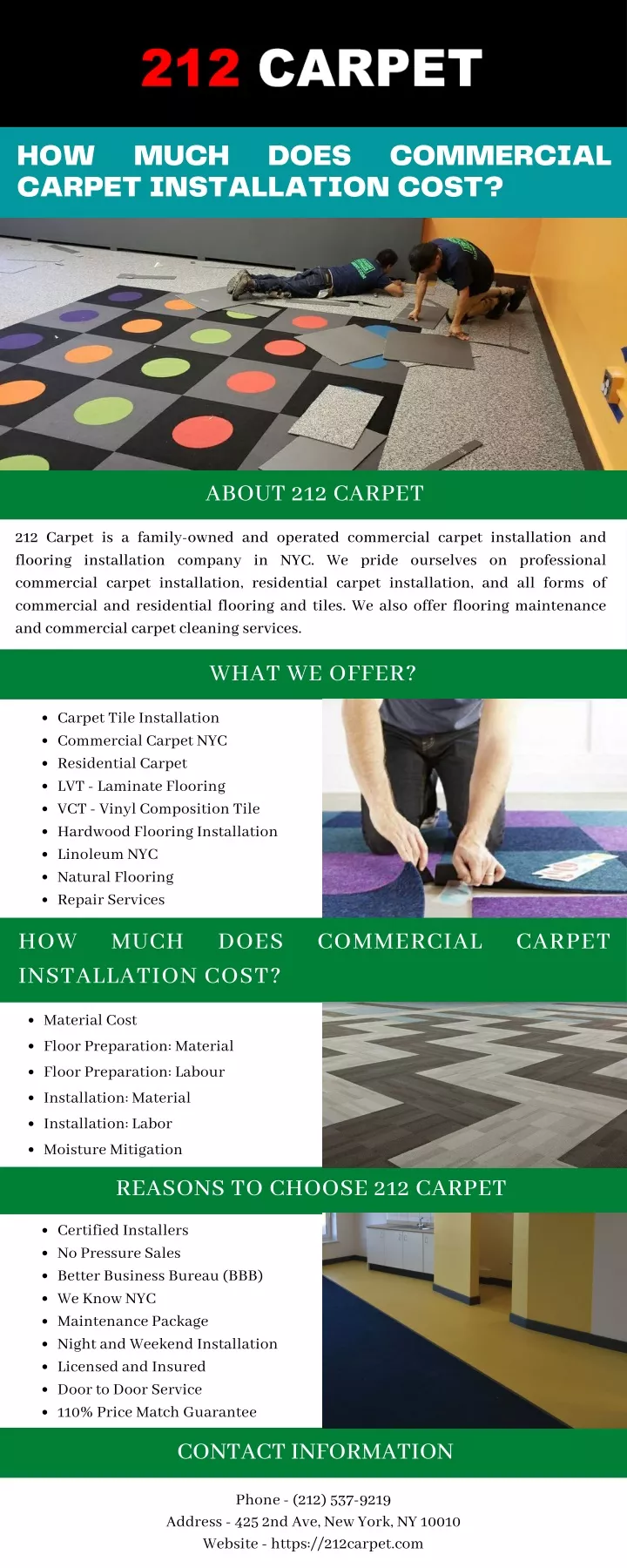 how carpet installation cost