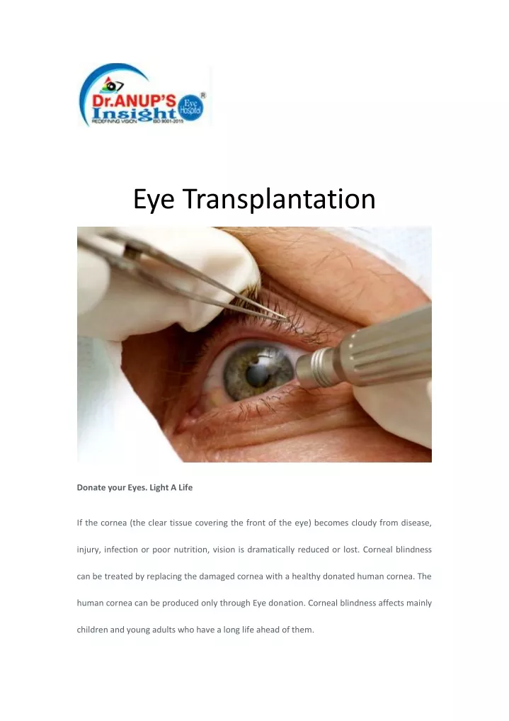 eye transplantation