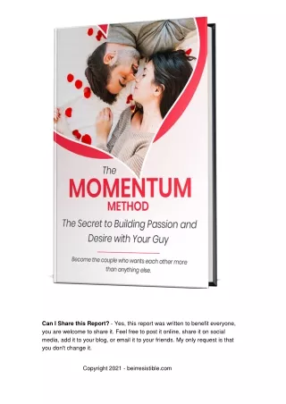 The Momentum Method Must See