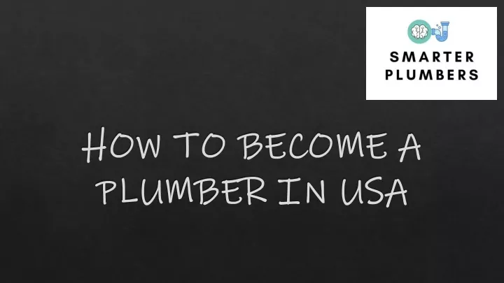 how to become a plumber in usa