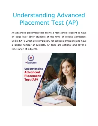 AP Tests in Dubai