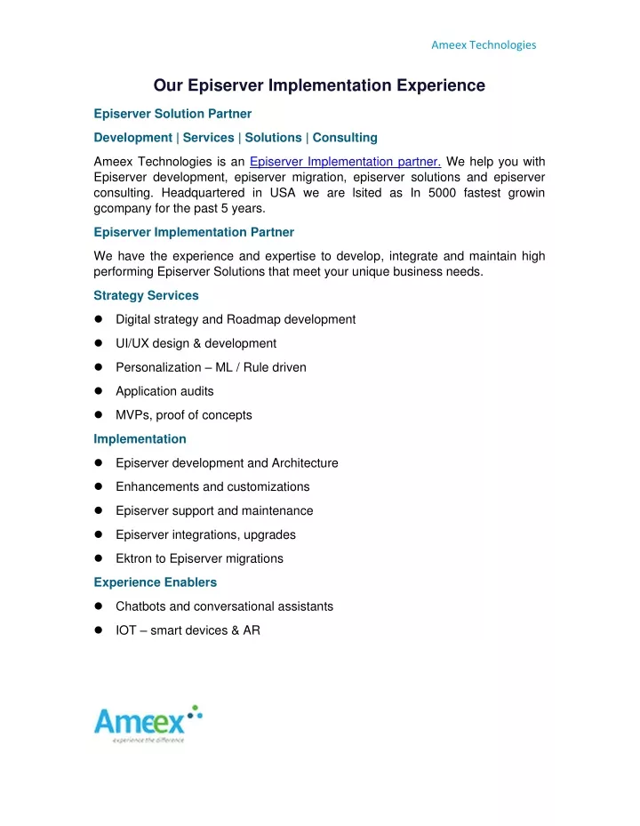 ameex technologies