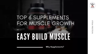 Top 6 Supplements for Muscle Growth – Easy Build Muscle