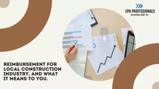 Reimbursement for Local Construction Industry, and what it means to you