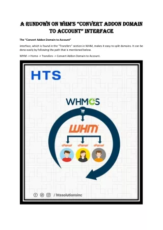a rundown on whm s convert addon domain a rundown