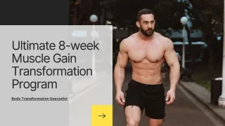 Get Back in Shape With 8-week Body Transformation Program