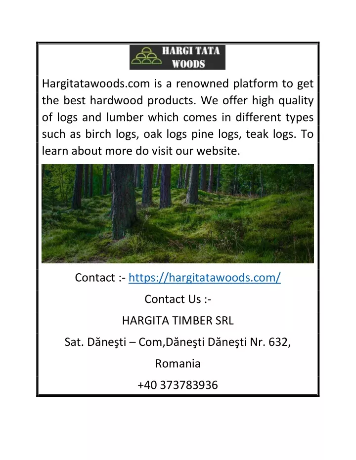 hargitatawoods com is a renowned platform