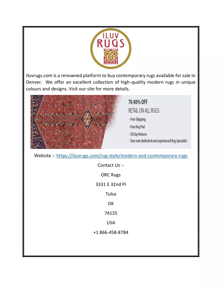 iluvrugs com is a renowned platform