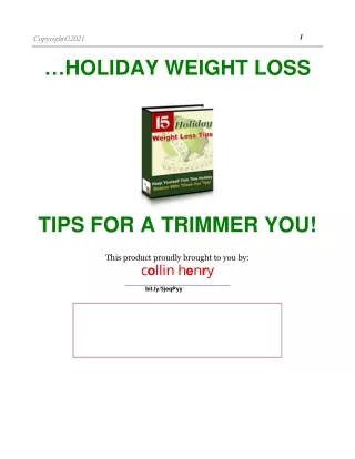 Diet Plans for your holidays tips and tricks
