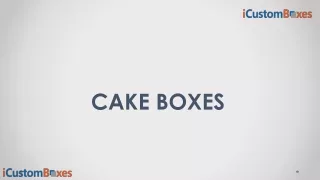 cake boxes
