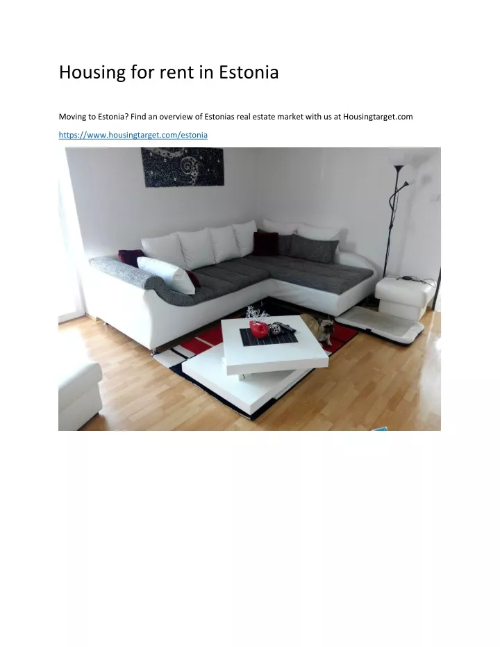 housing for rent in estonia