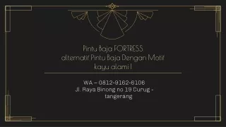 pintu baja fortress alternatif pintu baja dengan motif kayu alami