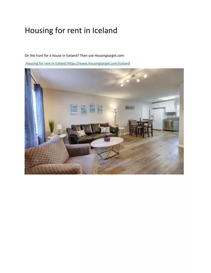 housing for rent in iceland