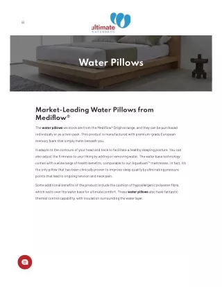 Water Pillows