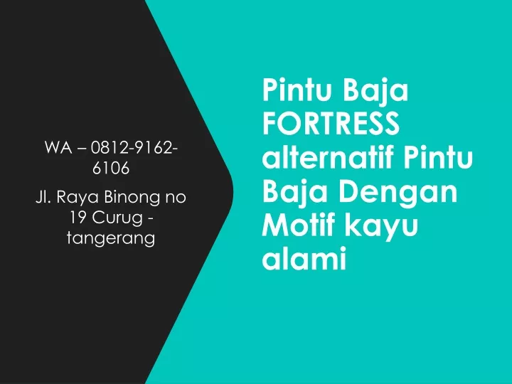 pintu baja fortress alternatif pintu baja dengan motif kayu alami