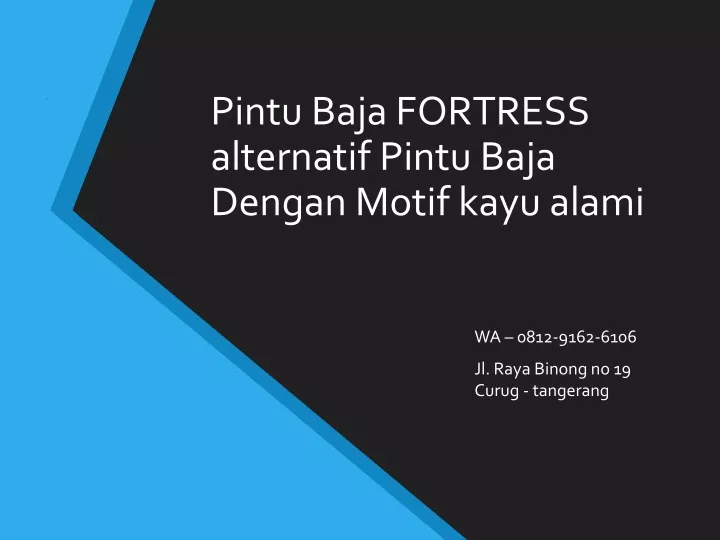 pintu baja fortress alternatif pintu baja dengan motif kayu alami