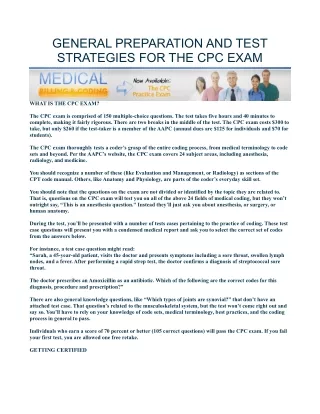 Don't Fail Your CPC Exam