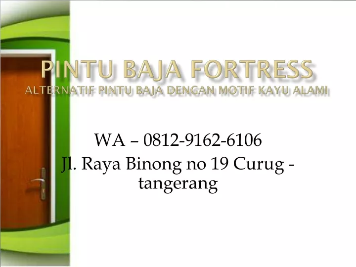 pintu baja fortress alternatif pintu baja dengan motif kayu alami