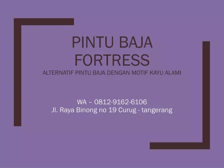 pintu baja fortress alternatif pintu baja dengan motif kayu alami