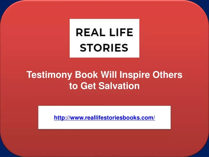 testimony book will inspire others