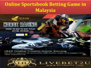 Online Sportsbook Betting Game in Malaysia for winning