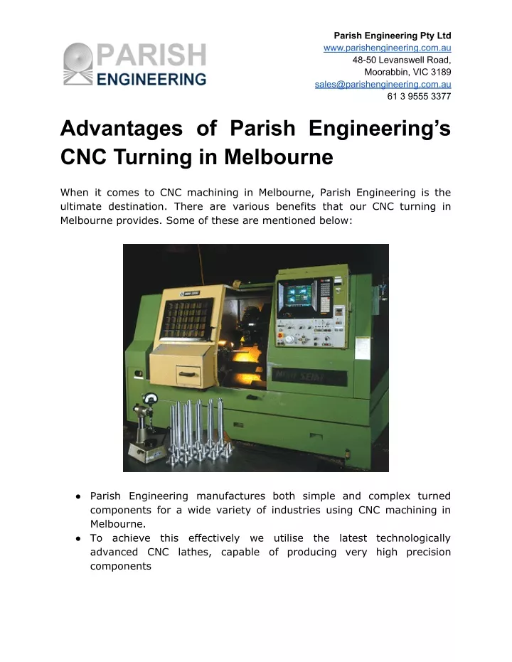 parish engineering pty ltd www parishengineering