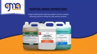 Hospital Grade Cleaning Supplies