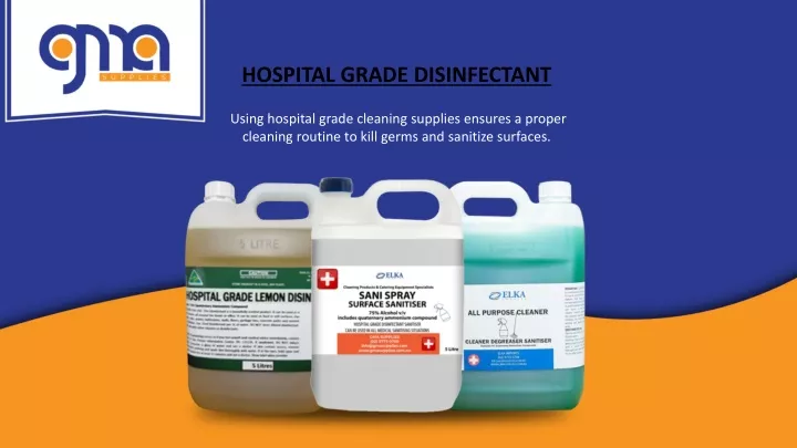hospital grade disinfectant