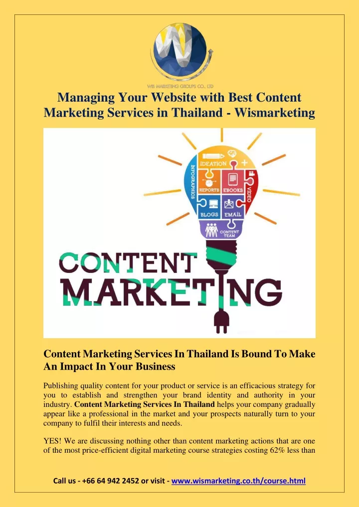 managing your website with best content marketing