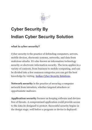 cyber security by