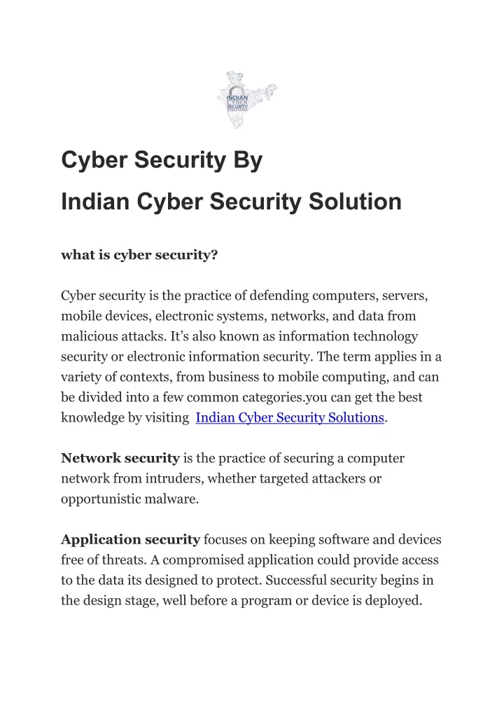 cyber security by