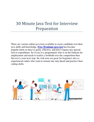 30 minute java test for interview preparation