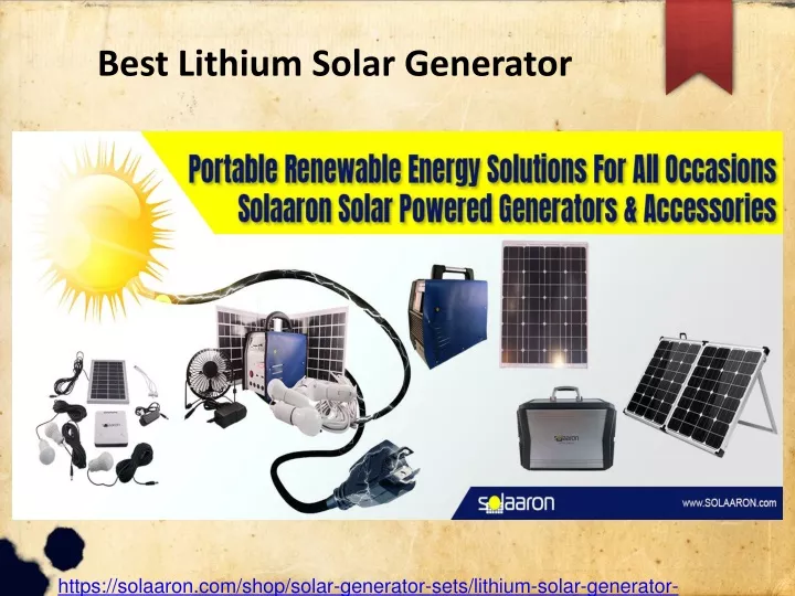 best lithium solar generator