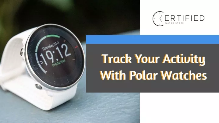 track your activity with polar watches