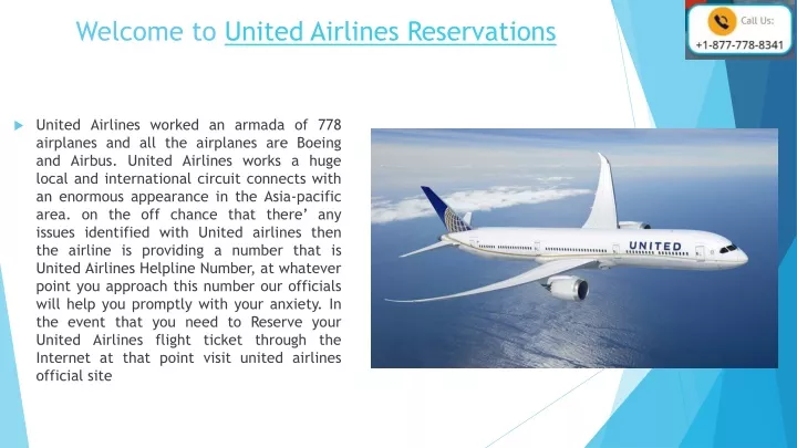 welcome to united airli nes reservations
