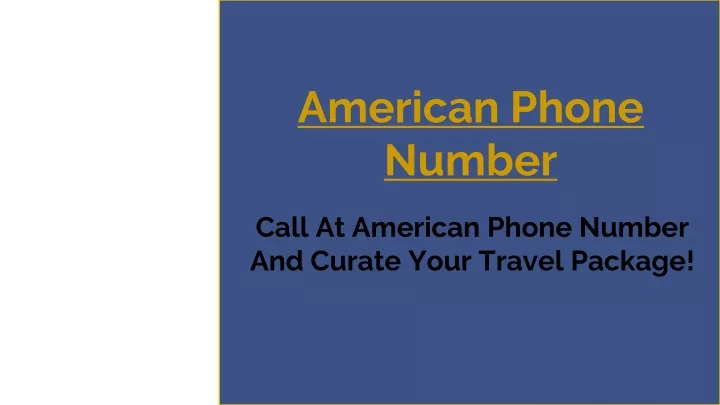 american phone number