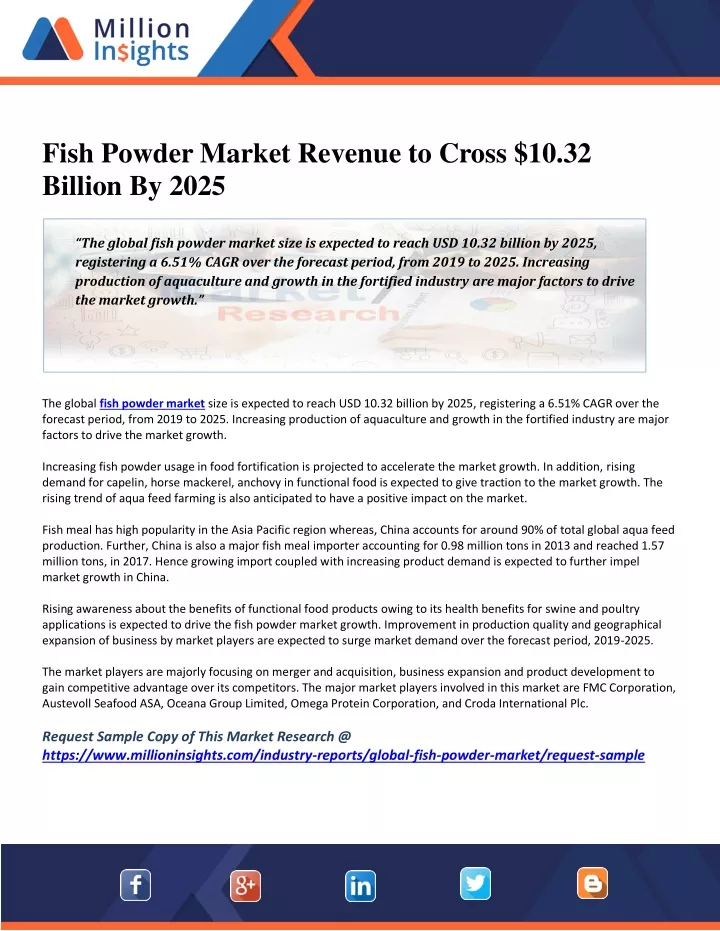 fish powder market revenue to cross 10 32 billion