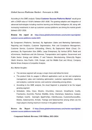 global success platforms market forecasts to 2026