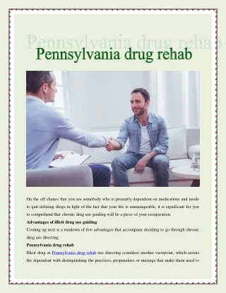 Pennsylvania drug rehab