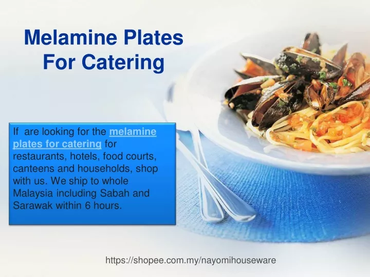 melamine plates for catering
