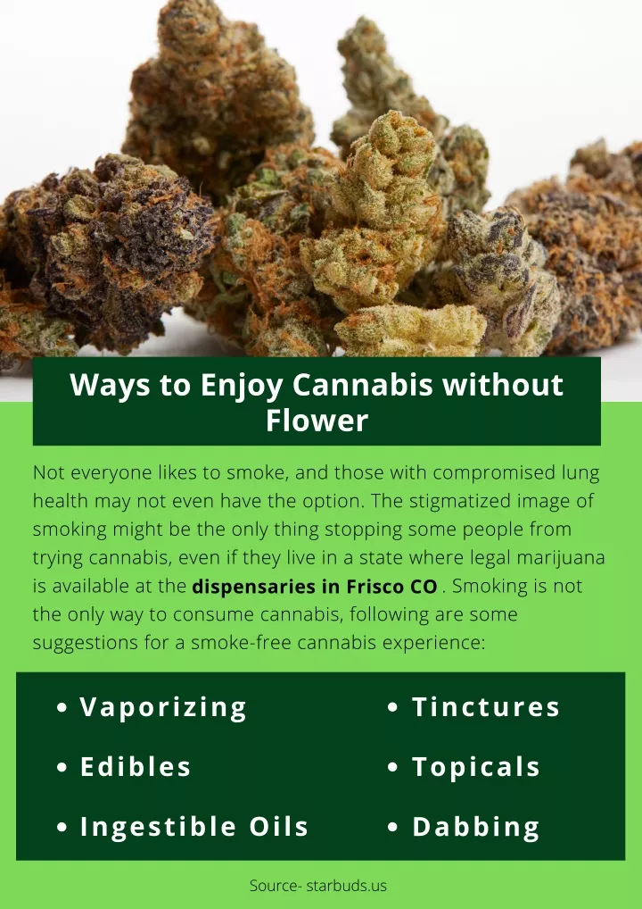 ways to enjoy cannabis without flower