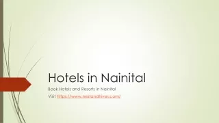 Nainital Hotels