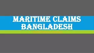 Maritime Claims Bangladesh