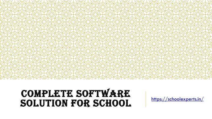 complete software solution for school