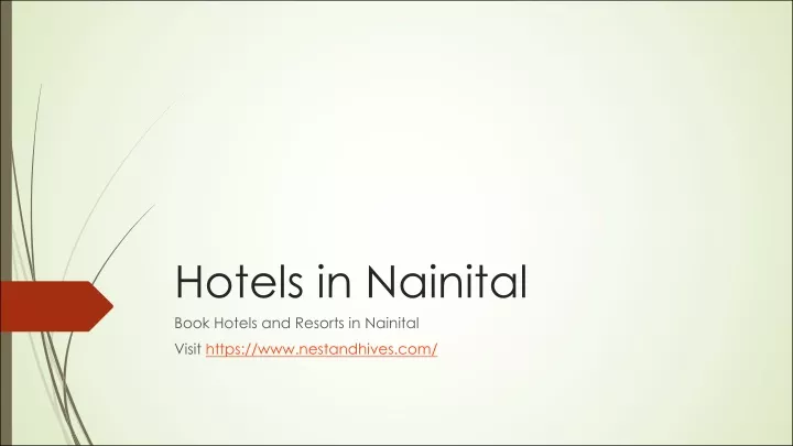 hotels in nainital book hotels and resorts
