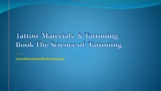 Buy "The Science of Tattooing" Book