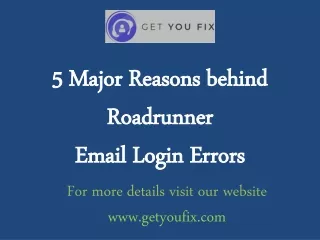 Roadrunner Email Login Errors