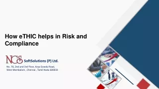 how ethic helps in risk and compliance