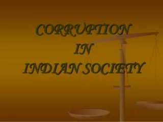 Corruption In India